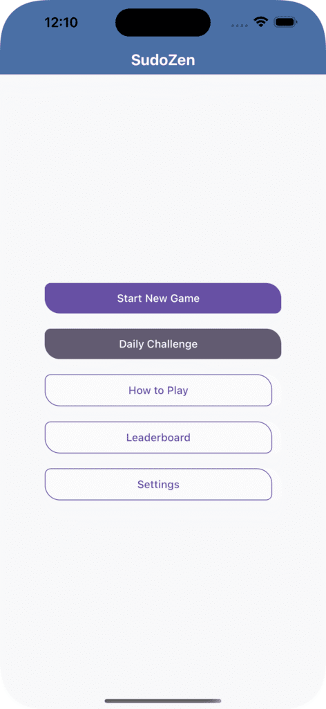 Introducing SudoZen: Your Ultimate Sudoku Companion 7 iPhone 14 Pro Max 2